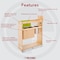 Rev-A-Shelf Maple Wood; Steel; Plastic, Natural Maple, 8.75 in W, 25.5 in H, 21.63 in D 448KB-BCSC-8C - alternate 3